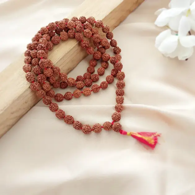 5 Mukhi Nepali Rudraksha Mala With Lab Certificate